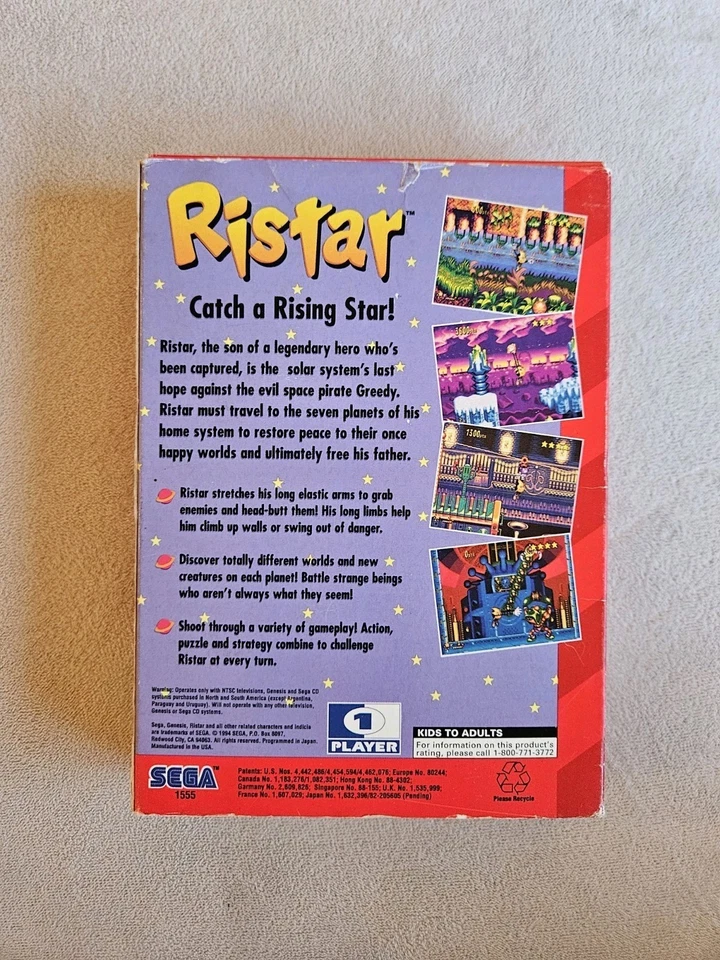 RISTAR SEGA GENESIS COMPLETO EN CAJA Foto 3 de 4