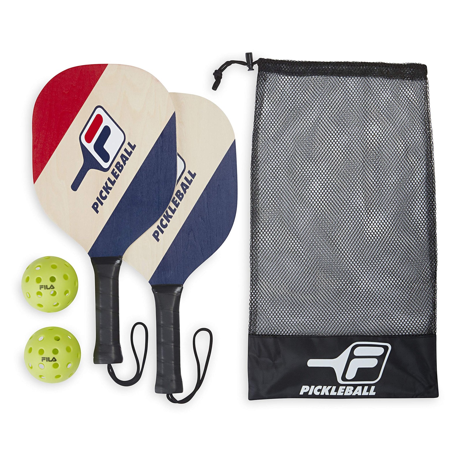 Premium Pickleball Paddles Set of 2 with Outdoor Balls