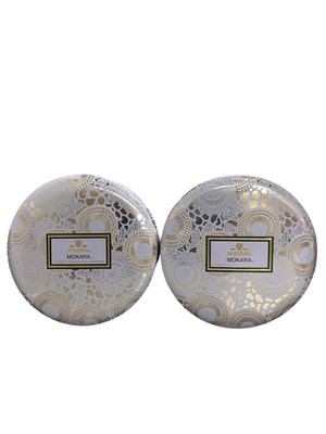 Voluspa Mokara 3 Wick Tin Candle 12oz 2 PACK 
