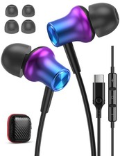 USB Headphones Wired Earbuds for Apple, Soft in Ear Buds for iPhone 17 17e 16...