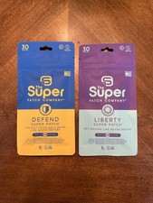 The Super Patch Company:The Liberty  Defend Super Patch Pack of 30 Patches Each