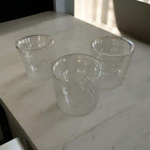 DOOMED Crystal Skull Shotglass Set of 3 Fred Studio Hand Blown Glasses #150 - Picture 4 of 4