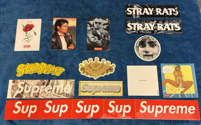 Supreme Lot RARE! 17 Authentic Items! Stickers + Accessories