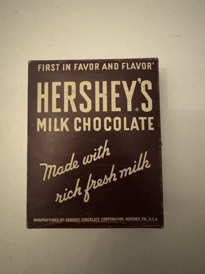Vintage EMPTY Hershey's Milk Chocolate Candy Bar Box No Bars! 