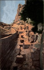 Cliff Palace Mesa Verde National Park vintage postcard v489