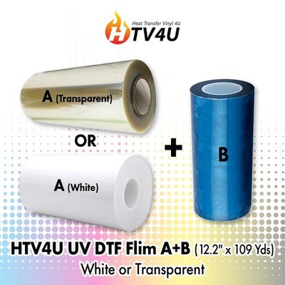 HTV4U UV DTF Film A+B 12.2'' x 109 Yds