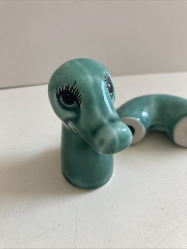 Vintage Four Piece Scottish Ceramic Loch Ness Monster Nessie Ornament - Picture 10 of 11