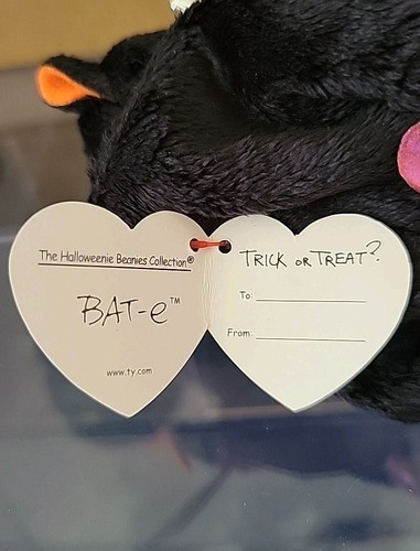 🦇 BAT-E x3 🦇 Lote de 3 TY Beanie Babies/Buddy/Halloweenie - MWMT'S - Imagen 8 de 10