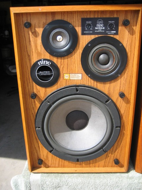Altec lansing Nine Series II Book Shelf Speakers- Rare Tested And