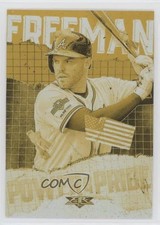 2020 Topps Fire Power and Pride Gold Minted Freddie Freeman #PP-14 uk2