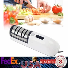 Professional Electric Knife Sharpener 3-Speed Home Kitchen Knives Sharpening NEW