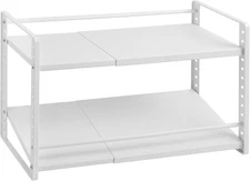 Cabinet Shelf Organizer, Expandable 9.84’’D * 11.02-19.09’’W * 11.02’’H 