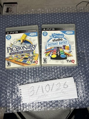 Pictionary Ultimate Edition And Draw Studio- Sony PlayStation 3 Working!