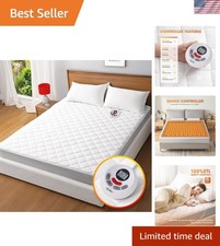 Heated Mattress Pad Twin XL Size,Electric Mattress Pad with Preheat Functions...