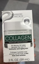 Advanced Clinicals Collagen Multi-Lift Moisturizer Marula Oil Hydration Face 2oz
