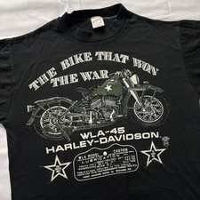 Vtg Harley Davidson the Bike That Won The War WLA-45 WWII 70s 80s Pearl Harbor