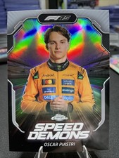2025 Topps Chrome Formula 1 F1 Oscar Piastri Speed Demons Refractor Insert SD-4