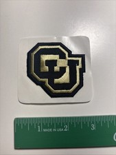New University of Colorado at Boulder Buffaloes Sticker Patch Black Lettering