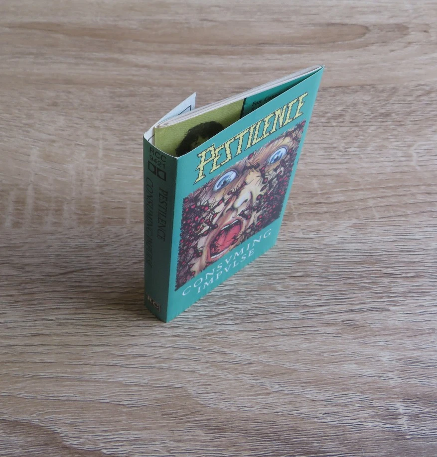 Pestilence - Consuming Impulse Cassette Tape 1ST PRESS 1989 *MINT* RARE Asphyx - Image 2 of 2