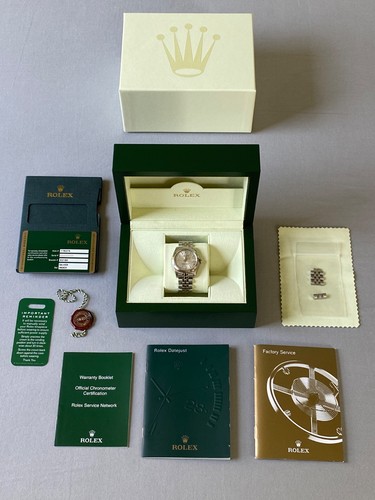 Rolex Datejust 31 mm 178274-Stainless Steel-18KW-White Gold-Jubilee-Silver Index