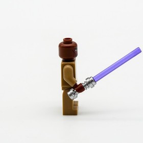 Star Wars Mace Windu Minifig Large Eyes + Purple Light Saber LEGO sw0220