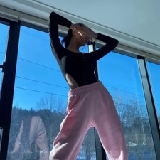 Basic Button Bodysuit Performance Costume for Women