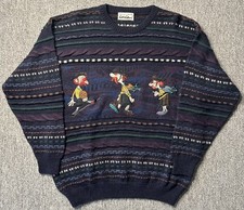 Vintage Carlo Colucci Sweater Coogi Style 3D Knit 90s Multicolor XL