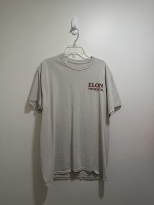 Champion Elon University Phoenix T-Shirt Red Gold - Medium - Vintage