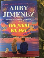 The Night We Met by Abby Jimenez, SIGNED hardcover/dust jkt/like new