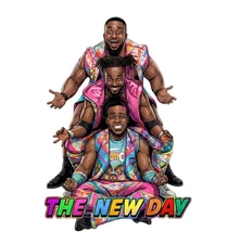 WWE The New Day Kofi Big E  Woods Wrestling Water Resistant Sticker WWF AEW NXT