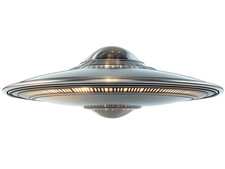 Listing image for UFO Alien Spaceship Outer Space Flying Saucer Self Adhesive Sticker