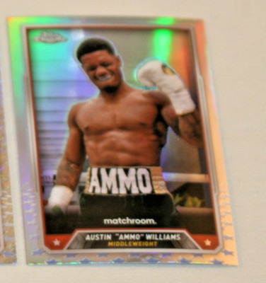 AUSTIN AMMO WILLIAMS 2024 TOPPS CHROME BOXING REFRACTOR #47 IBF
