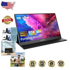 15.6" FHD Portable Monitor IPS HDR 1080P USB-C HDMI Smart Cover