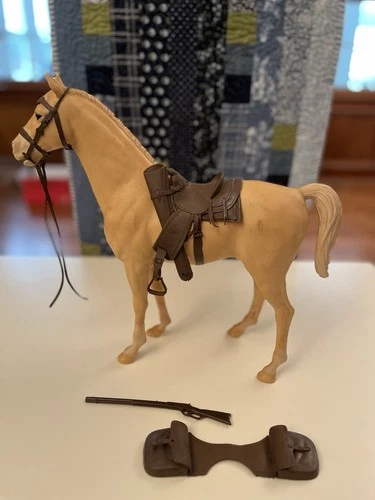 Louis Marx Toys Thunderbolt Palominol Horse and Accessories