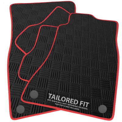 To fit Daihatsu Sirion 2005-2015 Checker Rubber Car Mats [D]