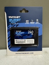 Patriot Burst Elits 240GB Internal SSD  Drive Brand New Unopened