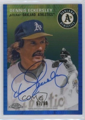2023 Topps Chrome Platinum Anniversary 57/99 Dennis Eckersley Auto HOF 1f1v