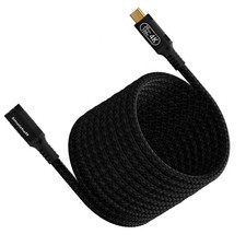 USB C Extension Cable 16.5FT 240W PD, 20Gbps Data, 4K 60Hz, Nylon Braided Male