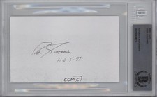 BAS Authenticated Auto Index Cards Ed Giacomin BGS Authentic Auto HOF 4f5
