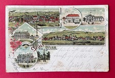 Litho AK EIBAU 1902 Mech. Weberei S. Wolle, Gasthof zum Lamm   ( 170251