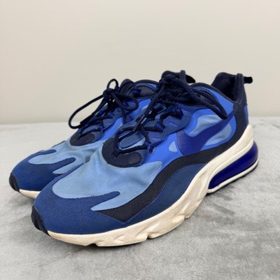 Nike Air Max 270 React Blue Void Photo Blue CI3866-400 Men's Sz 10 Running Shoes