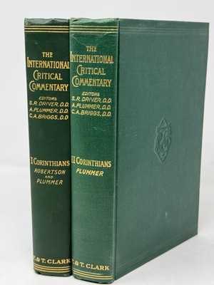 I Corinthians & II Corinthians International Critical Commentary