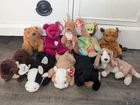 Vintage TY Beanie Babies Lot Of 10, Damaged Hang Tags