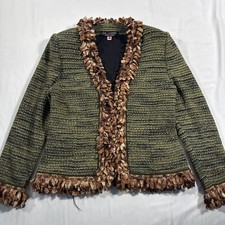 Vintage St John Couture By Marie Gray Knit Jacket Women  s 6 Made In USA