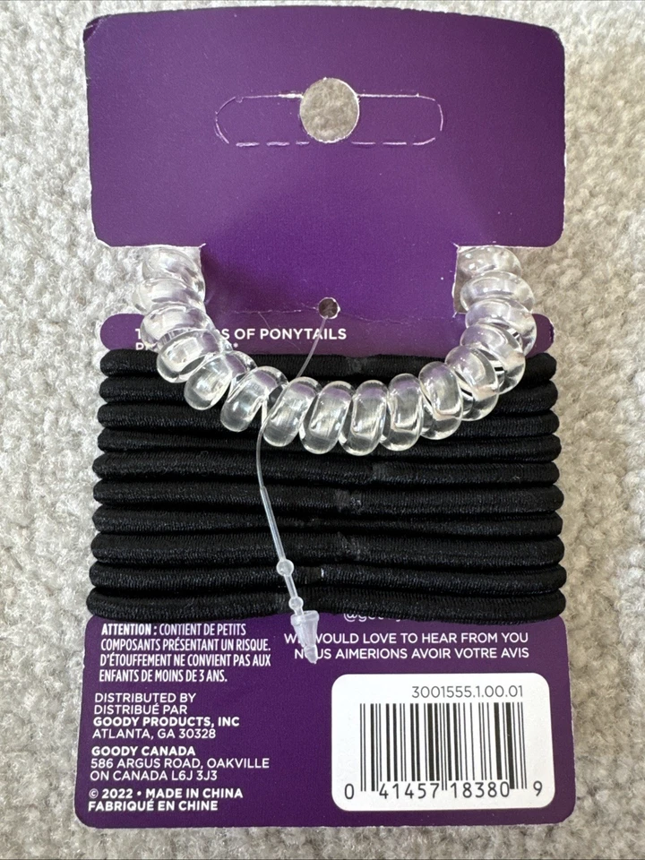 Lazos para el cabello Goody 11 sin daños sin tacto sujeción libre niña niño pequeño nuevos Foto 4 de 4