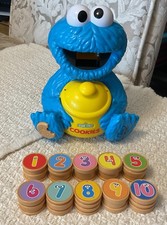 Just Play Sesame Street COOKIE'S COUNTING JAR - 57782, Complete Set, WORKS  