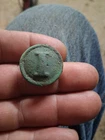 dug block I button Civil war relic