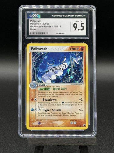 Poliwrath graded CGC 9.5 for sale on eBay