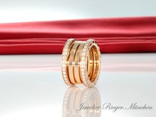 Bvlgari Ring B-Zero 1 4-Band Rosegold 750 Diamanten 1,24 ct. Gr 53 Gold Bulgari