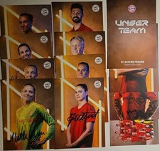 FC Bayern München Damen 8 Original Signierte Autogrammkarten + 4 Zugaben